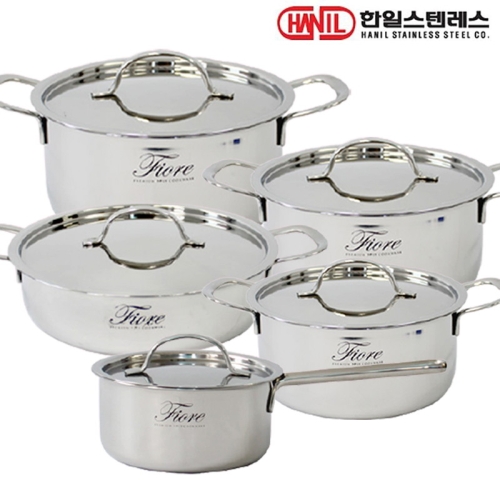 한일스텐레스 피오레 통3중 스텐냄비 5종