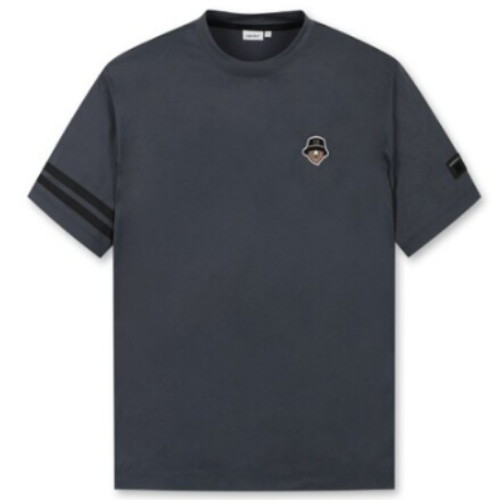 코오롱인더스트리 골든베어 콘트래스트 라인 프린트 크루넥 티셔츠 G4TAM25481DGX