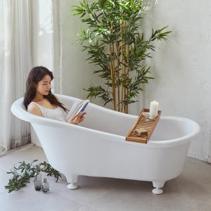 라운드 인조대리석 이동식욕조