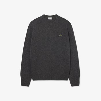 라코스테 남성 26FW 방모 크루넥 풀오버 차콜그레이 AH2916-56N 050_이미지