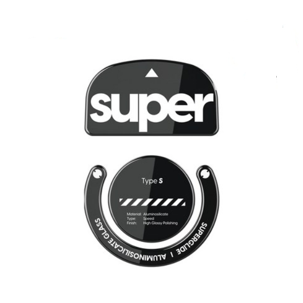Pulsar 로지텍 GPRO X 슈퍼라이트 전용 슈퍼글라이드 글라스 마우스피트 블랙 (type-S)