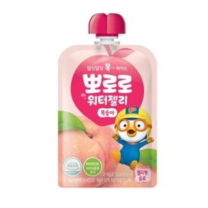 팔도 뽀로로 워터젤리 복숭아 120ml (80개)