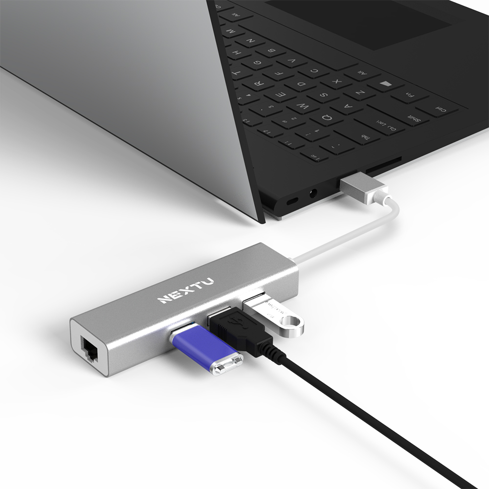 �������������ͽ� NEXTU NEXT-UH404LAN (4��Ʈ/USB 3.0)
