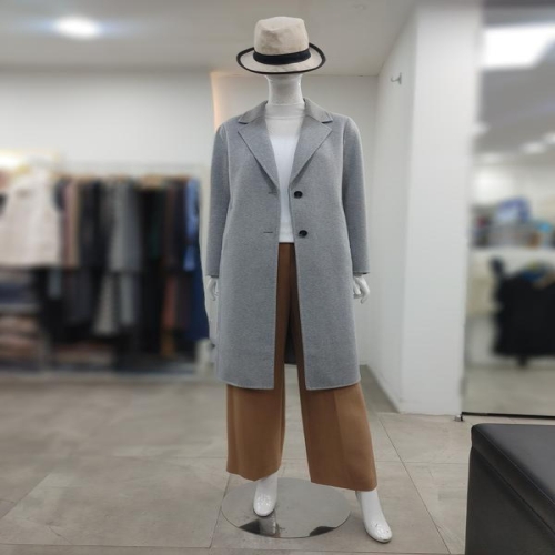 씨(SI) 세이브존04 투버튼 울 기본 롱 코트 SJH2196130GYM 27385289_이미지