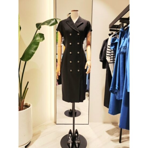 모조에스핀 캡소매 블랙 H라인 원피스 J252XSE017