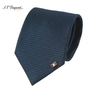 에스티듀퐁 신상 -TE4SM61KA044TNY 네이비 금속 삼색 장식 포인트 솔리드 넥타