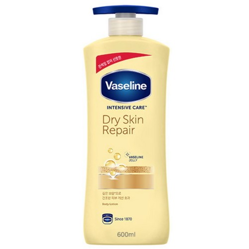 유니레버 바세린 인텐시브 케어 드라이 스킨 리페어 바디로션 600ml (3개)
