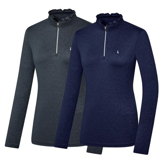 베이직 러플카라 티셔츠 하이런W BTT0437W