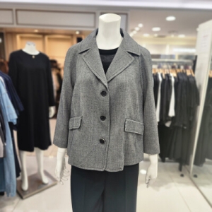 요하넥스 잔체크 A라인 자켓 J5C9J-01-1 339_BP 39562_J5C9J011339_BP_이미지