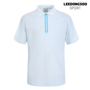 이동수골프 지퍼 신축 반팔 카라티셔츠 H2BTS4810-S1