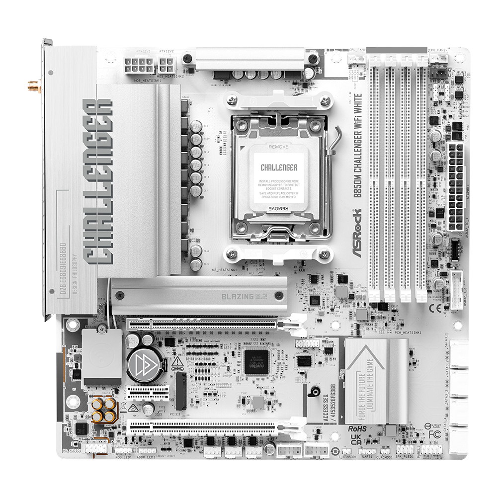 ASRock B850M Challenger WiFi 7 White 대원씨티에스_이미지