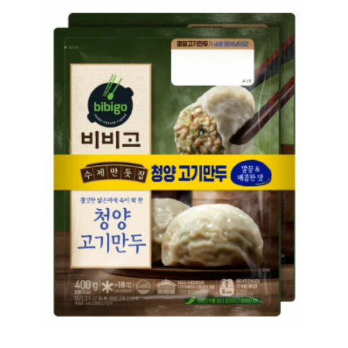 CJ제일제당 비비고 수제만둣집 청양고기만두 400g (2개)_이미지