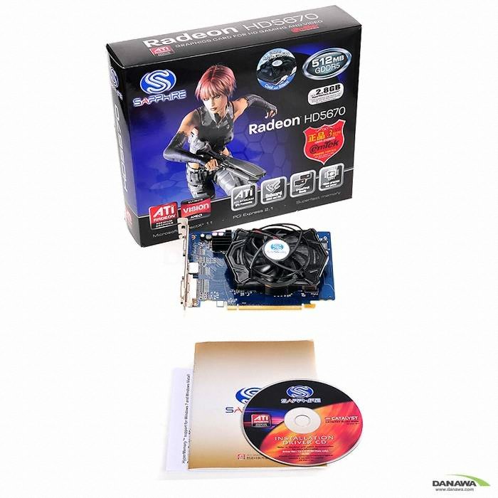 SAPPHIRE 라데온 HD 5670 HDMI D5 512MB_이미지