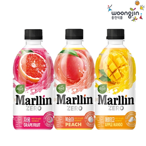 웅진식품 자연은 더말린 제로 애플망고 500ml (6개)_이미지