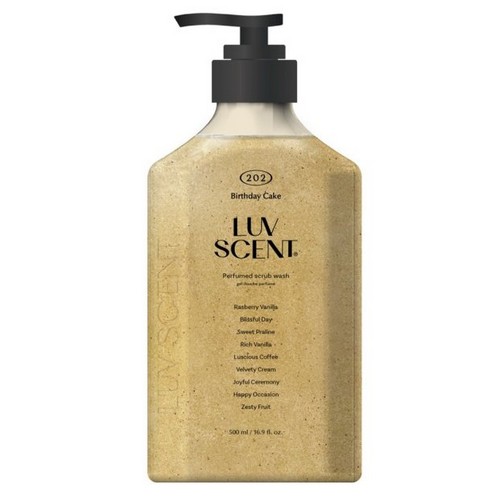 애경 럽센트 스크럽워시 벌스데이케이크 라즈베리 바닐라 500ml (2개)