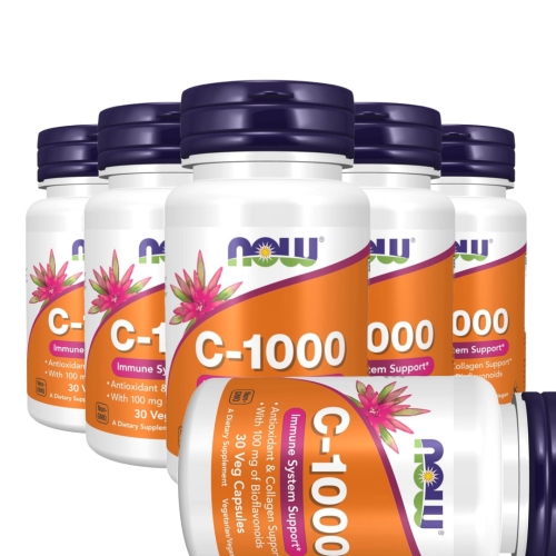 나우푸드 C-1000 바이오플라보노이드 100mg 함유 30캡슐 (6개)