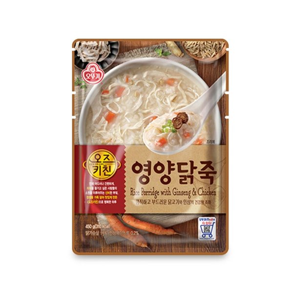 오뚜기 오즈키친 영양닭죽 450g이미지입니다. 누르면 해당 게시물로 새창이동합니다.