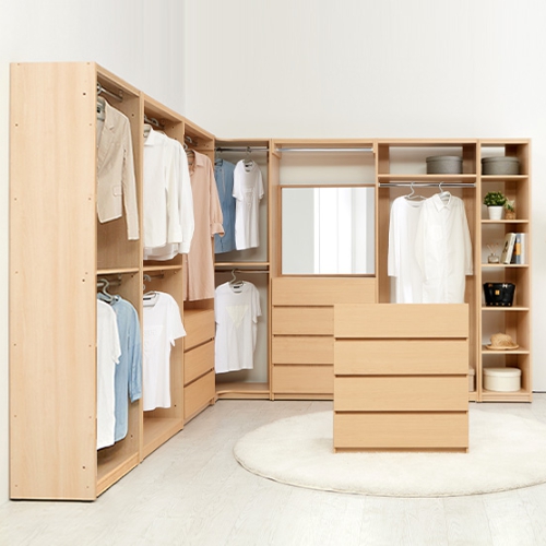 BIF보루네오 리타 시스템행거 드레스룸 U세트 2800_이미지