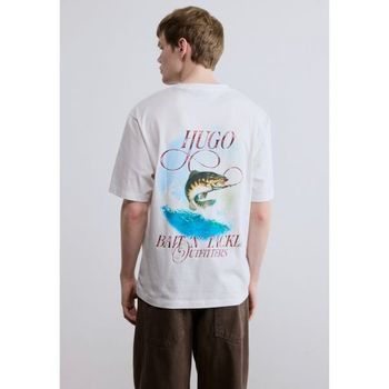 휴고보스 노피시스 프린트 티셔츠 흰색 151502218_이미지