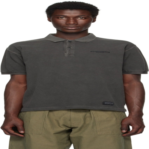 피그먼트 네이버후드 그레이 다잉 S/S 폴로 셔츠 251FPNH-CSM14