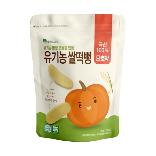 리뉴얼라이프 유기농 쌀떡뻥 단호박 30G