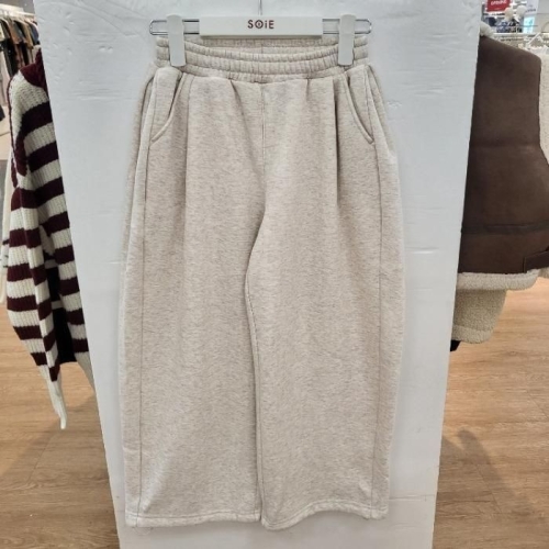 소이 HC22 원턱 사이드 폴딩 와이드 바지 25W5251