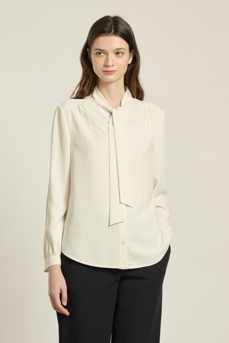 BCBG 소피 타이 블라우스 B6A1B403DG_이미지