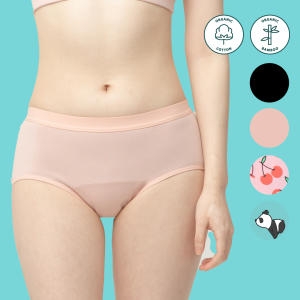 자스민 위생팬티 브리프에어 오가닉 순면 여성 입는 생리 방수 흡수 요실금 속옷_이미지