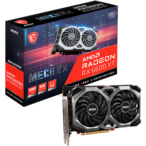 MSI 라데온 RX 6600 XT 메크 2X OC V1 D6 8GB
