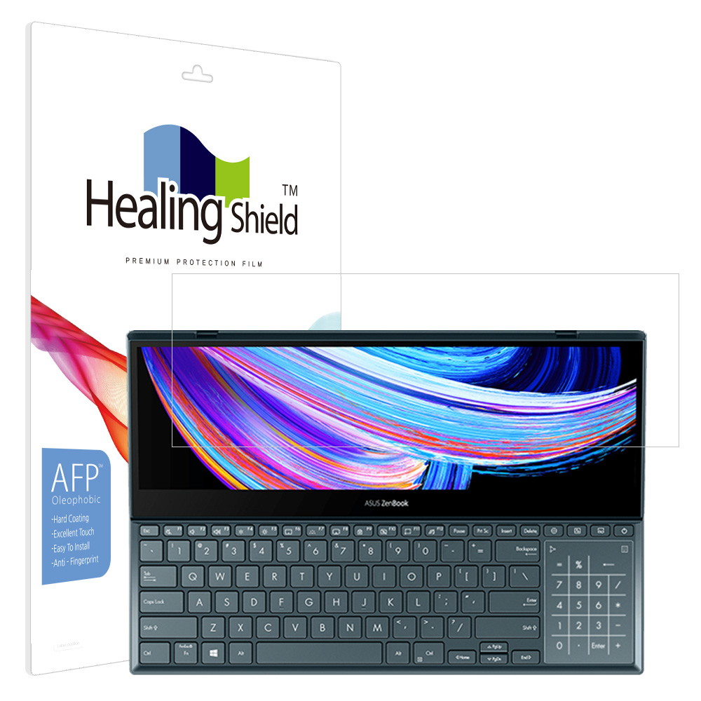 폰트리 힐링쉴드 ASUS 젠북 프로 듀오 15 OLED UX582LR 스크린패드 올레포빅 고광택 액정보호필름_이미지