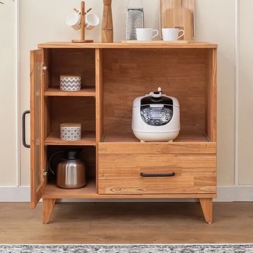 파로마 네오 쥴리 참죽원목 틈새수납 주방 렌지대 900