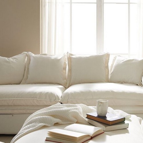 파로마 홈즈 포리 프리미엄 구스 패브릭 소파 4인용 (스툴별도)_이미지