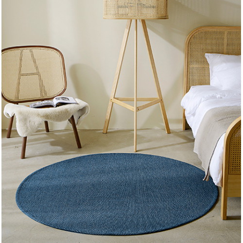 한빛카페트 헤링본 발탄 사계절 원형러그 (170cm)_이미지