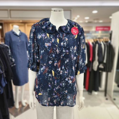 요하넥스 쉬폰 프릴블라우스 J4B5B-11-1 244 39562_J4B5B111244