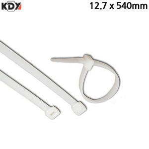 KDY 케이블타이 화이트 12.7 x 540mm 100개입_이미지