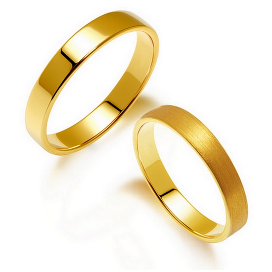 한국금다이아몬드 반지 유광 무광 평반지 3.75g