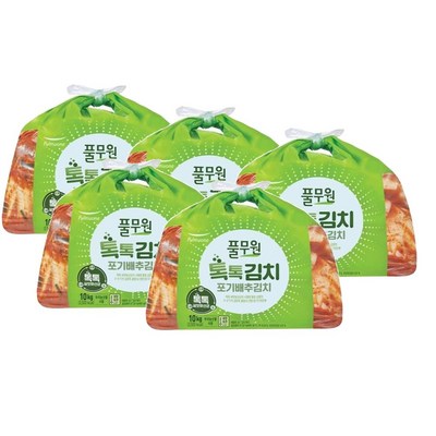 풀무원 톡톡 포기김치 10kg (5개)_이미지