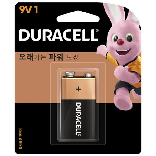 듀라셀 알카라인 9V이미지입니다. 누르면 해당 게시물로 새창이동합니다.