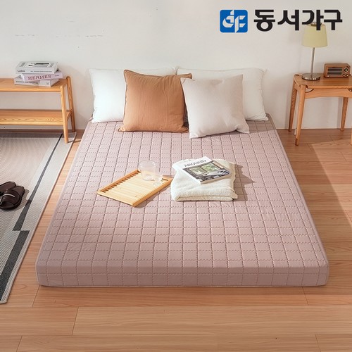 동서가구 BS HR폼 편백황토숯 3단 접이식 토퍼 매트리스 Q (7cm)_이미지