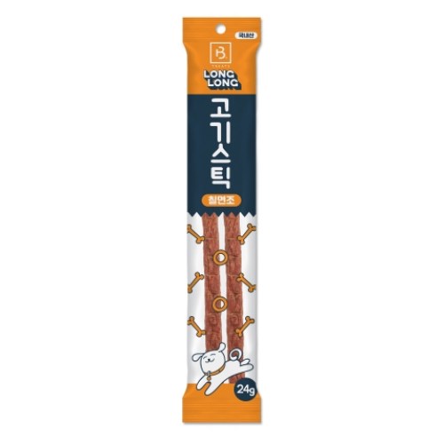 브리더랩 독 롱롱 고기스틱 칠면조 24g (1개)_이미지