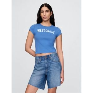 GAP ��ư ���� �׷��� ���� Ƽ���� 731514 Dazzling blue REGULAR S