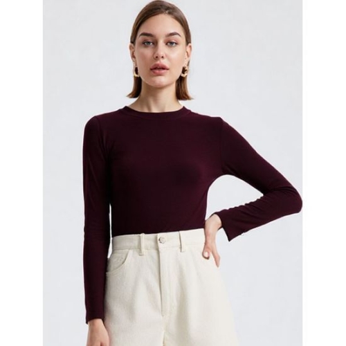 SI 와인 루즈핏 라운드 풀오버 SHUCZ0984