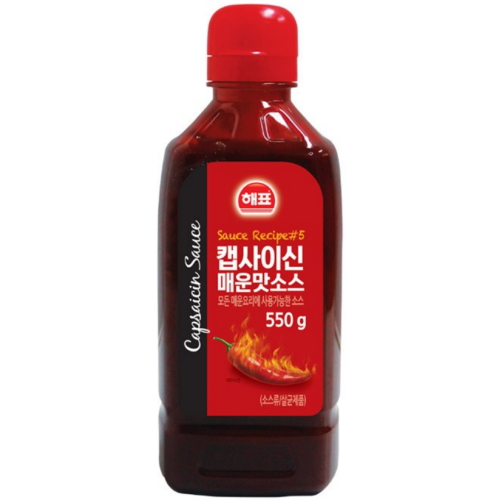 해표 캡사이신 매운맛소스 550g
