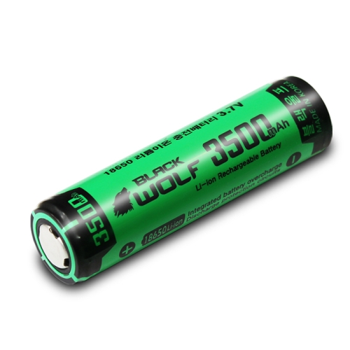 블랙울프 18650 B3 LG셀 충전 배터리 3500mAh 1개 1개_이미지