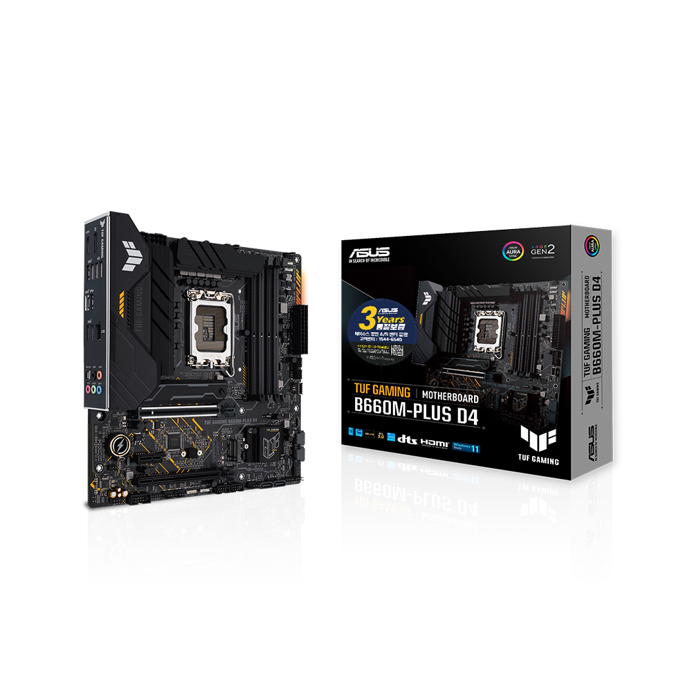 ASUS TUF Gaming B660M-PLUS D4 인텍앤컴퍼니