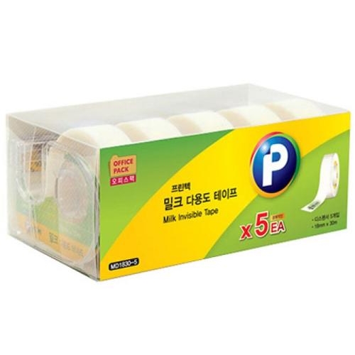 프린텍 밀크 다용도 테이프 디스펜서 MD1830 18mm x 30m (5개)