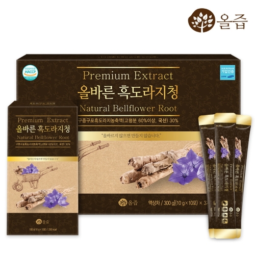 올즙 올바른 흑도라지청 스틱 10ml 30포 (1개)