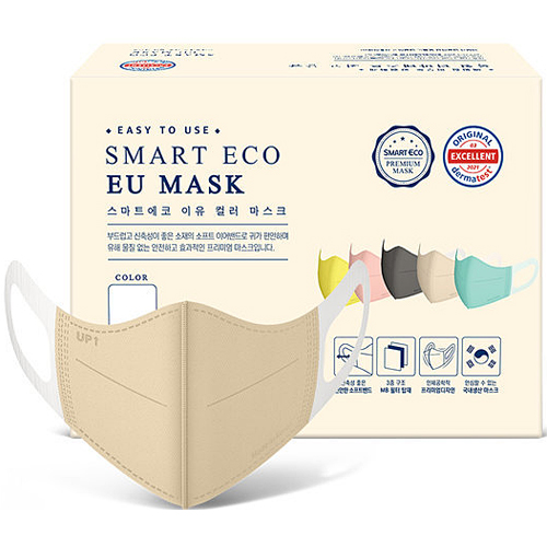 스마트에코 이유 컬러 마스크 대형 베이지 50매입