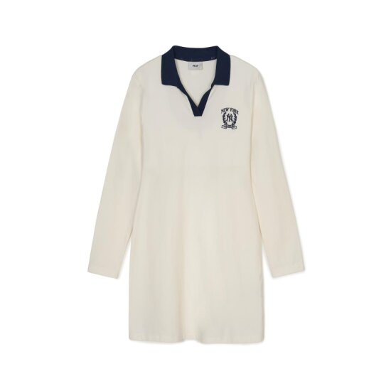 MLB 여성 오픈카라 바시티 슬림핏 원피스 3FOPV0144-50CRS_이미지