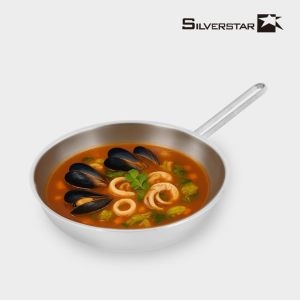 실버스타 aha 304 통3중 무연마제 IH 궁중팬 (28cm)